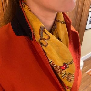 Beautiful equestrian scarf 72”x32”